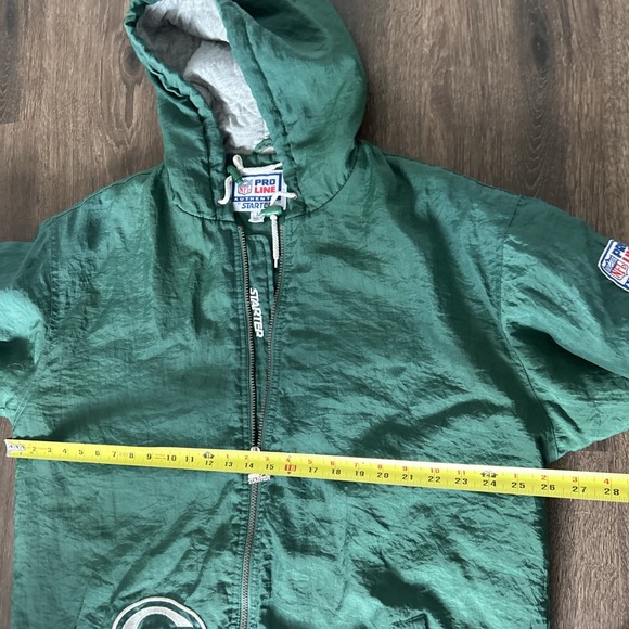 Vintage Green Bay Packers Starter Pro Line Full Zip Jacket Men M Football Ovrsiz - Picture 11 of 11
